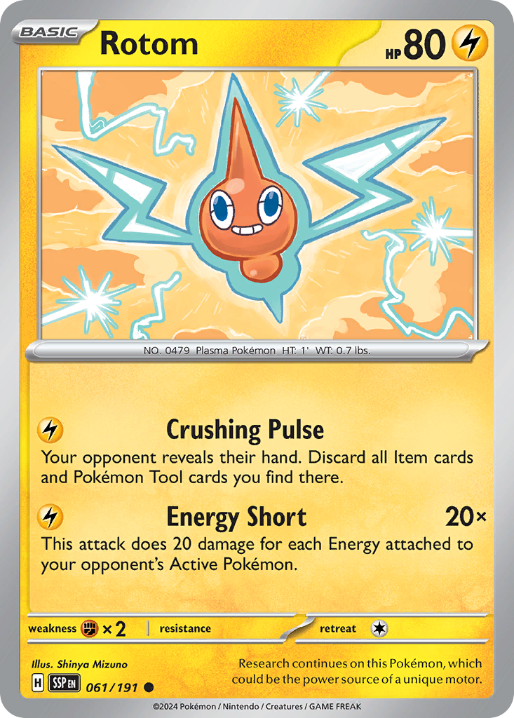 Surging Sparks Rotom #61/191