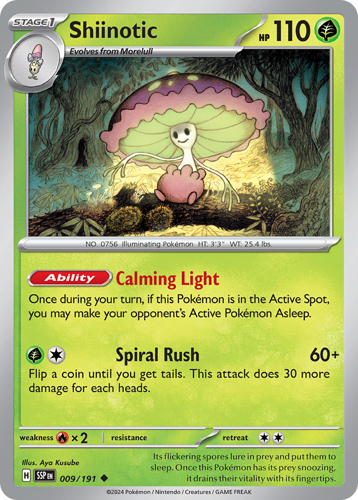Surging Sparks Shiinotic #9/191