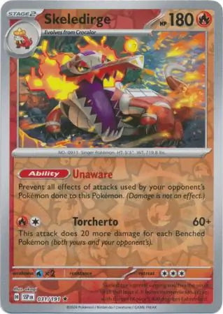 Surging Sparks Skeledirge #31/191 reverse holo