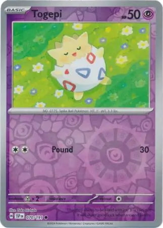 Surging Sparks Togepi #70/191 reverse holo