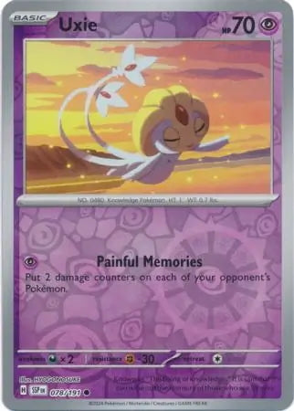 Surging Sparks Uxie #78/191 reverse holo