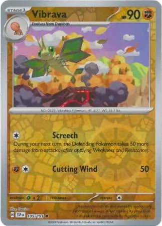 Surging Sparks Vibrava #105/191 reverse holo
