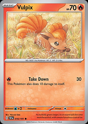 Surging Sparks Vulpix #16/191