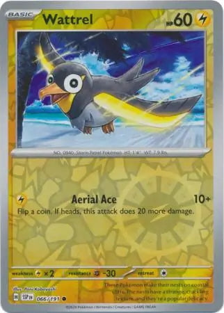 Surging Sparks Wattrel #66/191 reverse holo