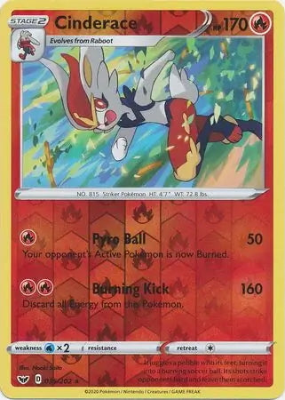 Sword & Shield Cinderace #35/202 reverse holo