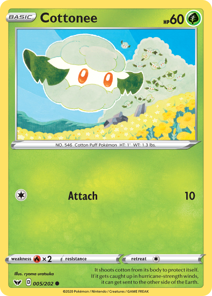 Sword & Shield Cottonee #5/202