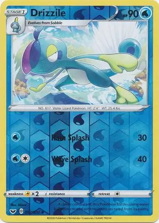 Sword & Shield Drizzile #57/202 reverse holo