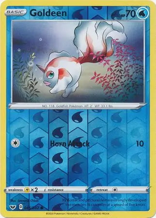 Sword & Shield Goldeen #45/202 reverse holo