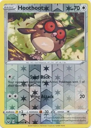 Sword & Shield Hoothoot #143/202 reverse holo