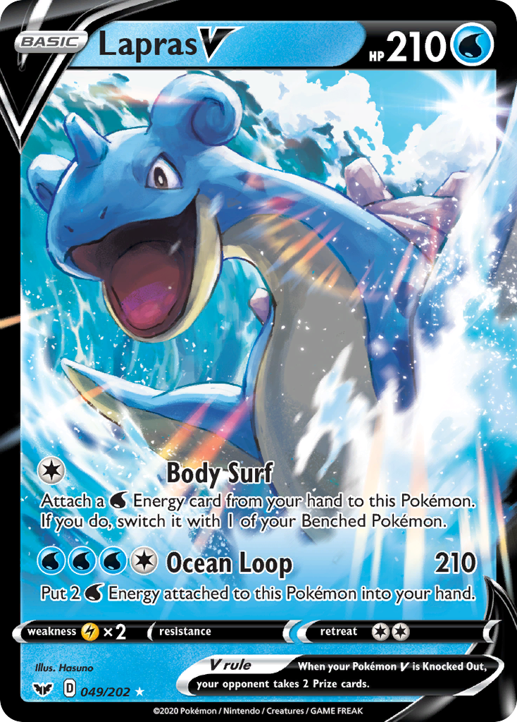 Sword & Shield Lapras V #49/202