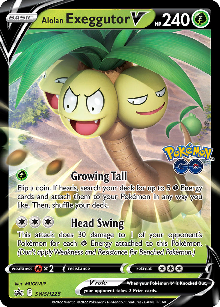 Sword & Shield Promo’s Alolan Exeggutor V #225