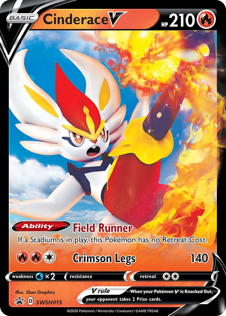 Sword & Shield Promo's Cinderace V #15