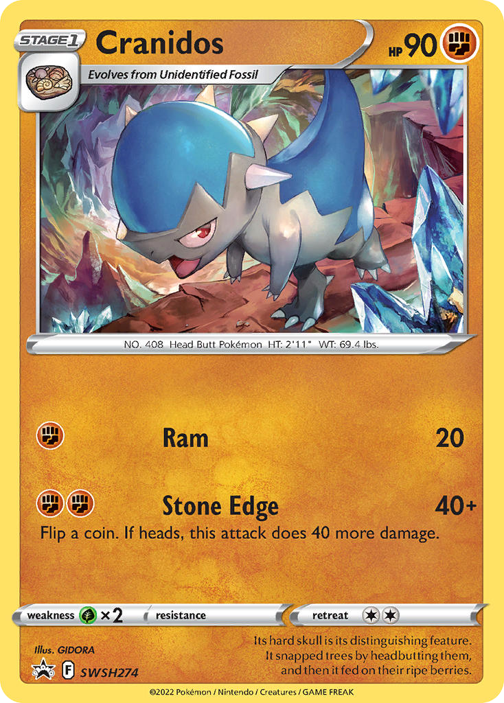 Sword & Shield Promo’s Cranidos #274