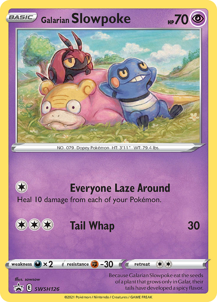 Sword & Shield Promo's Galarian Slowpoke #126