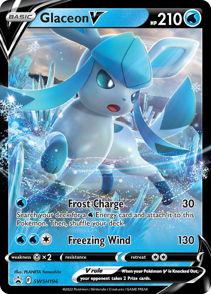 Sword & Shield Promo's Glaceon V #196