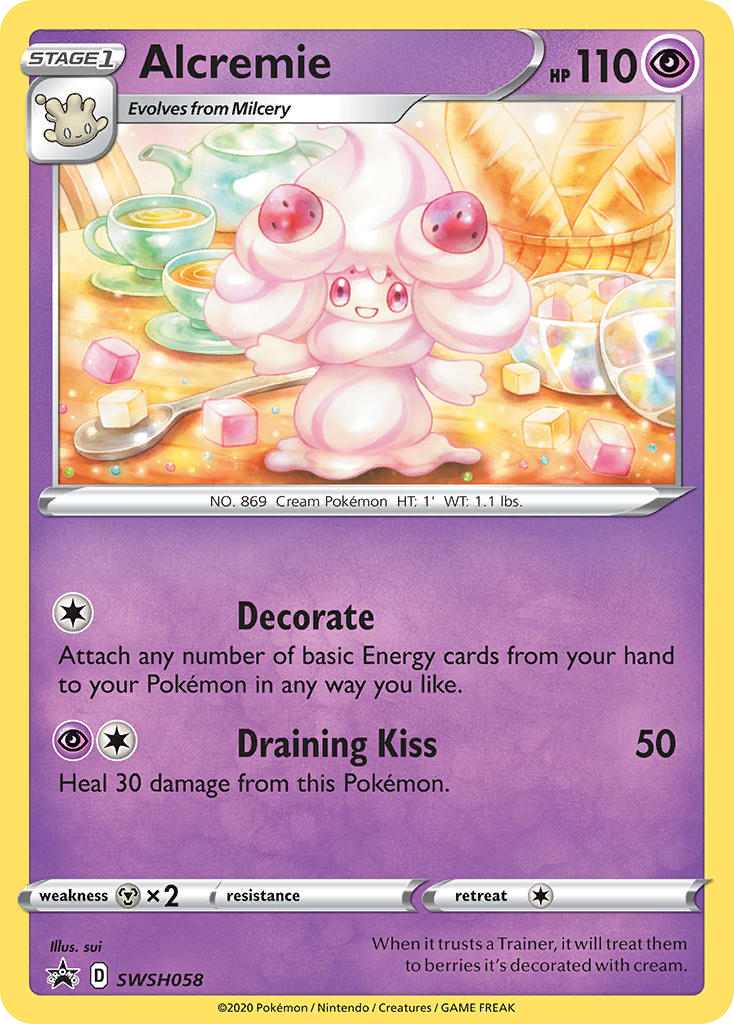 Sword & Shield Promo's Holo Alcremie #58