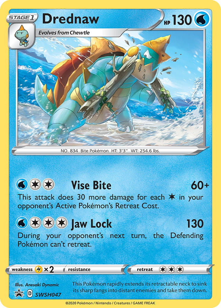 Sword & Shield Promo's Holo Drednaw #47