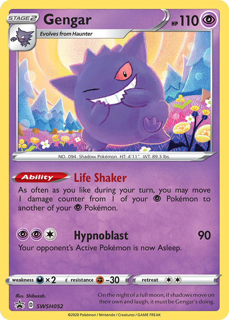 Sword & Shield Promo's Holo Gengar #52