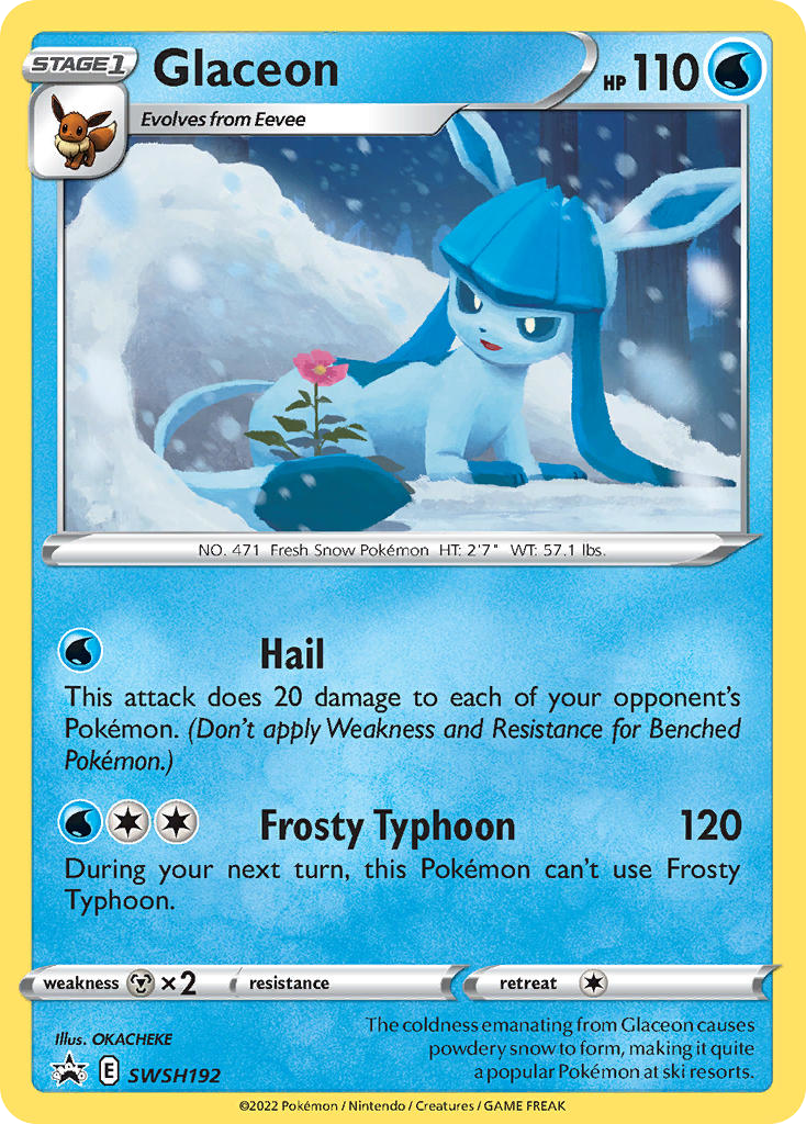 Sword & Shield Promo's Holo Glaceon #192