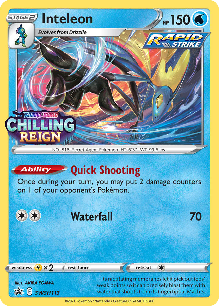 Sword & Shield Promo's Holo Inteleon #113