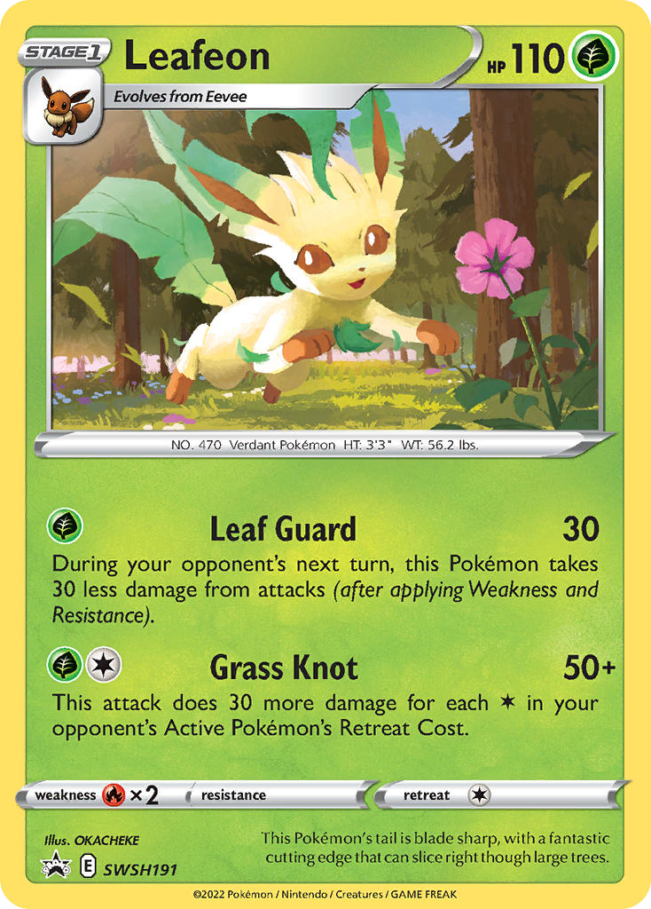 Sword & Shield Promo's Holo Leafeon #191