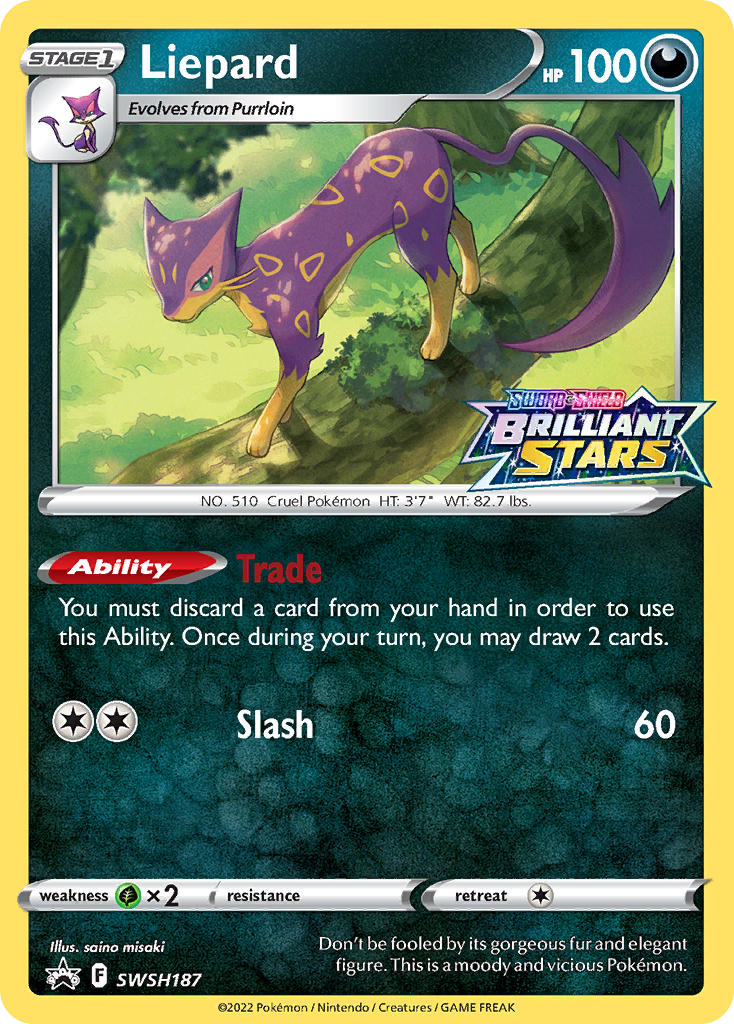 Sword & Shield Promo's Holo Liepard #187