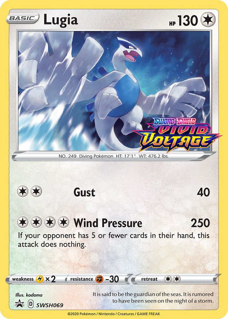 Sword & Shield Promo's Holo Lugia #69