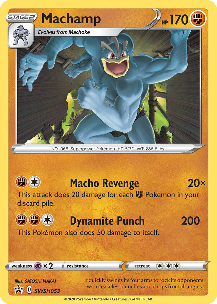 Sword & Shield Promo's Holo Machamp #53