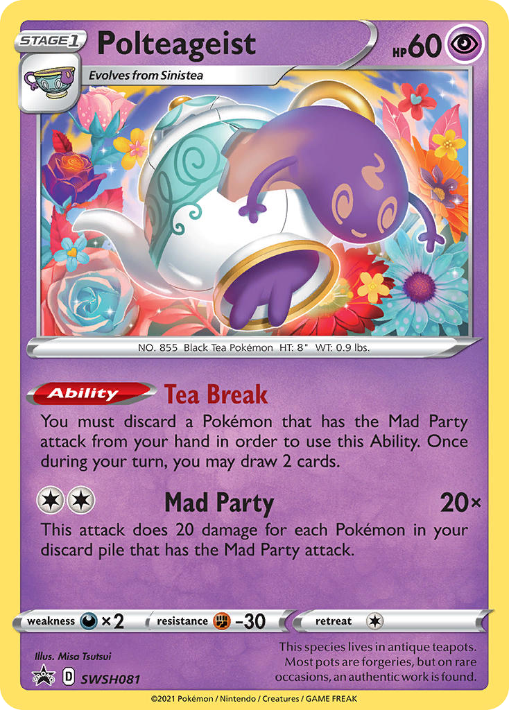 Sword & Shield Promo's Holo Polteageist #81