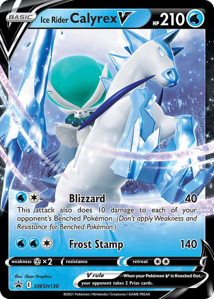Sword & Shield Promo's Ice Rider Calyrex V #130