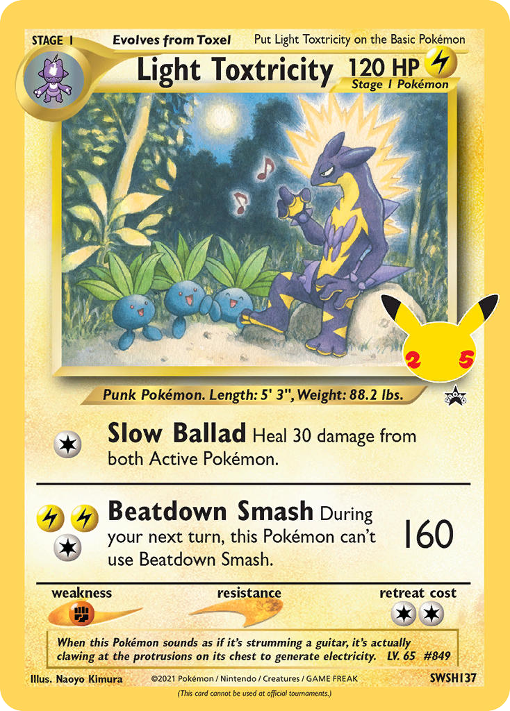 Sword & Shield Promo's Light Toxtricity #137