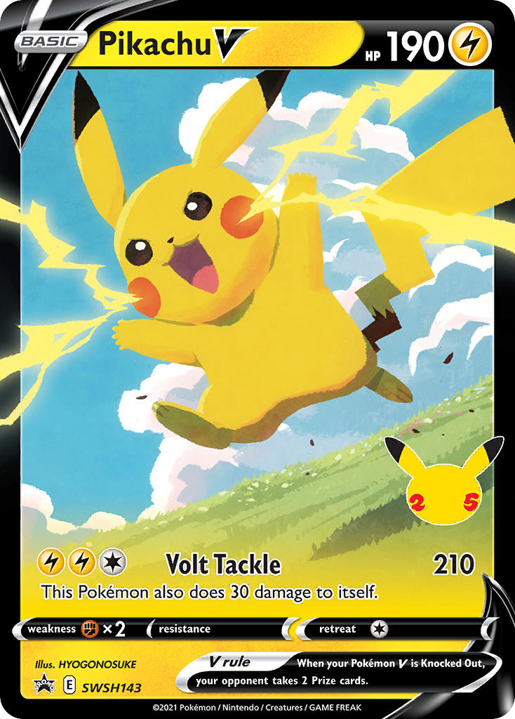 Sword & Shield Promo's Pikachu V #143