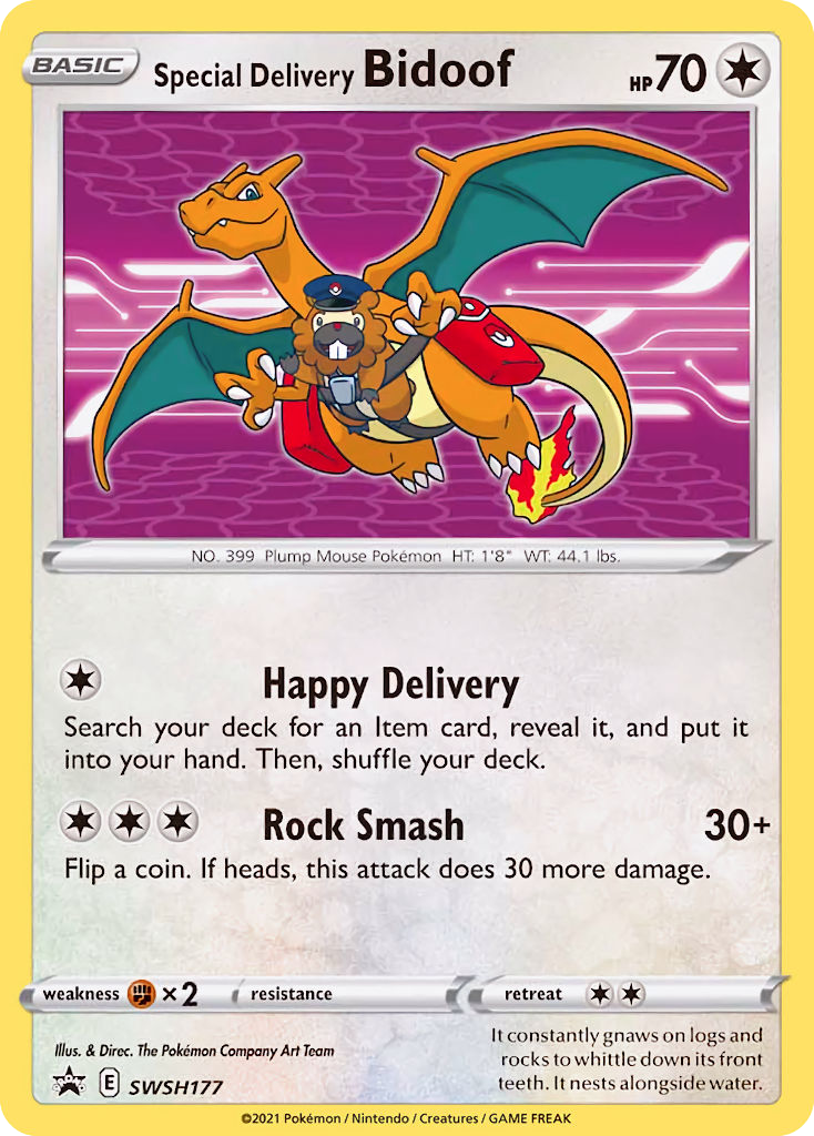 Sword & Shield Promo's Special Delivery Bidoof #177