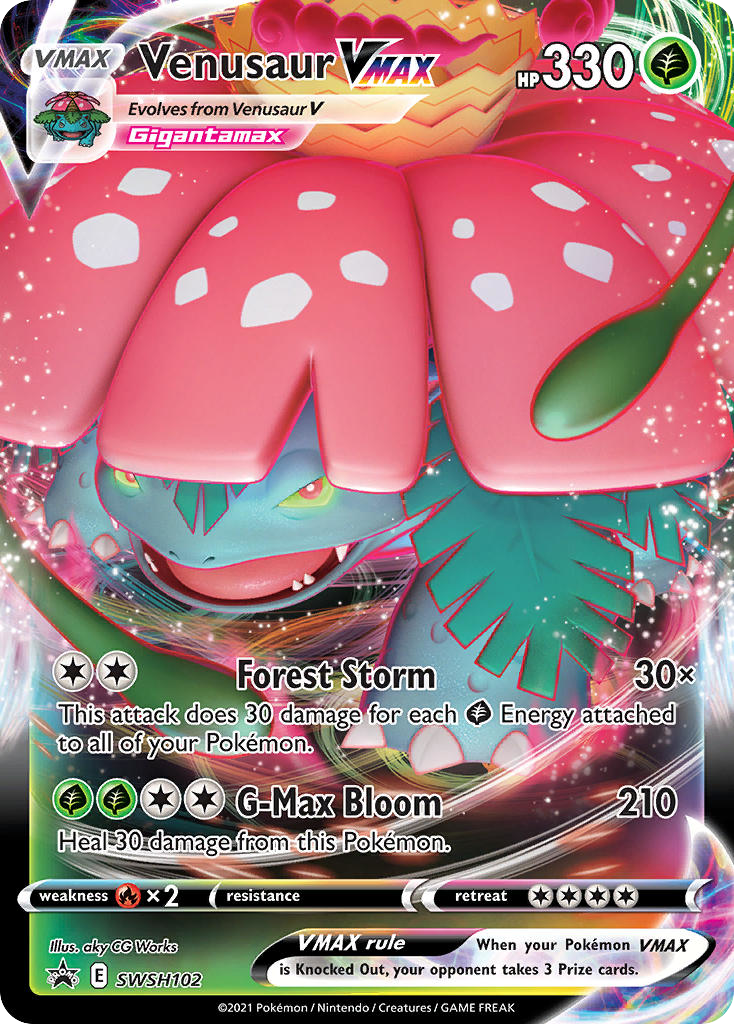 Sword & Shield Promo's Venusaur VMAX #102