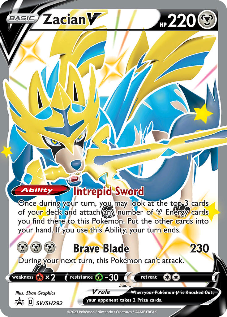 Sword & Shield Promo’s Zacian V #292