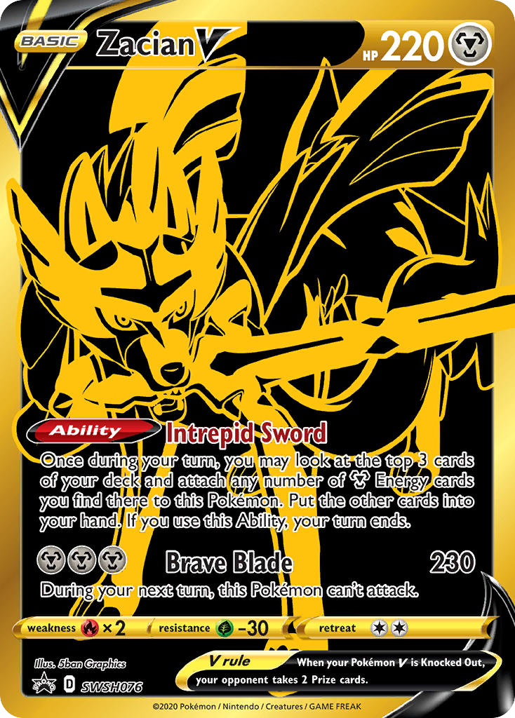 Sword & Shield Promo's Zacian V #76