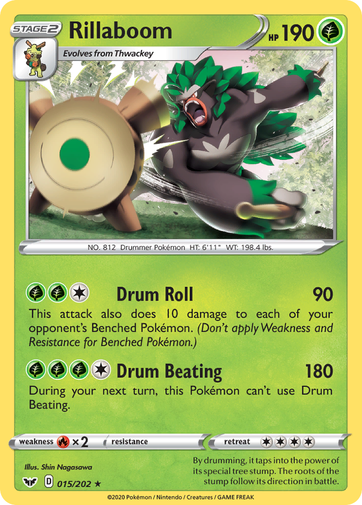 Sword & Shield Rillaboom #15/202