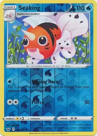 Sword & Shield Seaking #47/202 reverse holo