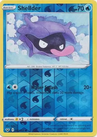 Sword & Shield Shellder #40/202 reverse holo