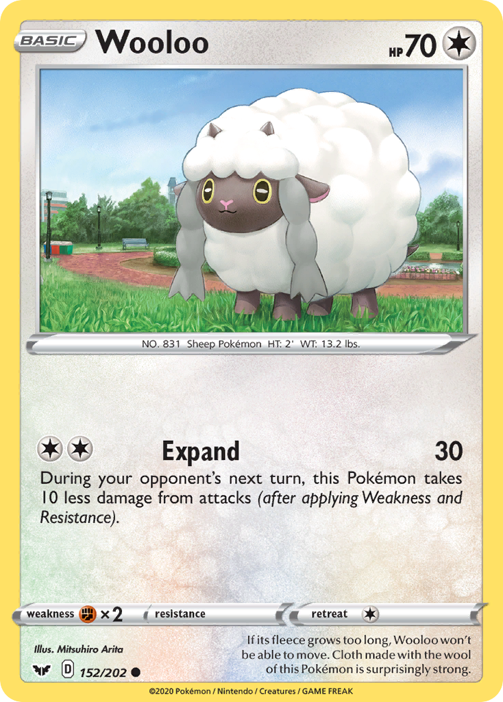 Sword & Shield Wooloo #152/202
