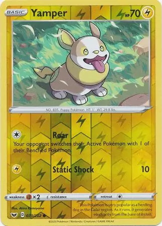 Sword & Shield Yamper #73/202 reverse holo