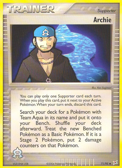 Team Magma v Aqua Archie #71/95