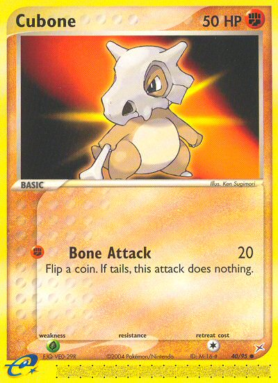Team Magma v Aqua Cubone #40/95
