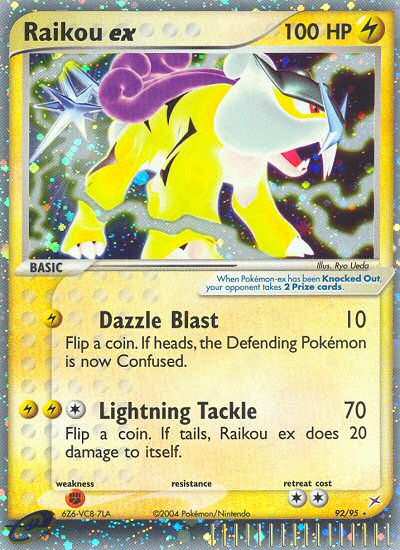 Team Magma v Aqua Holo Raikou EX #92/95