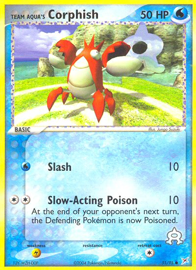 Team Magma v Aqua Team Aqua's Corphish #51/95