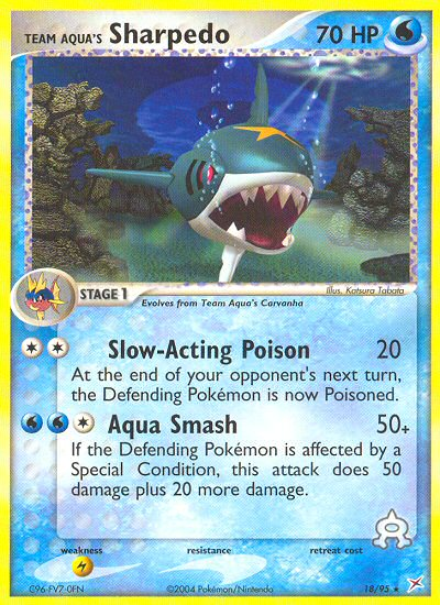 Team Magma v Aqua Team Aqua's Sharpedo #18/95