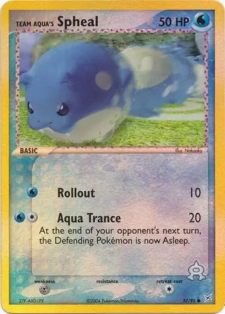 Team Magma v Aqua Team Aqua's Spheal #57/95 reverse holo