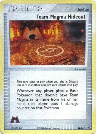 Team Magma v Aqua Team Magma Hideout #83/95 reverse holo