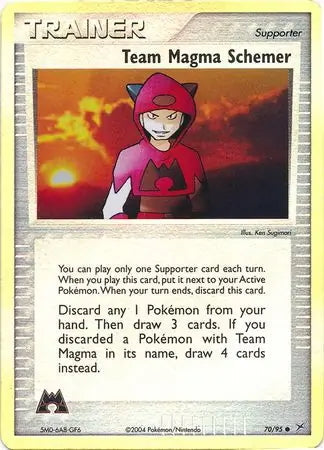 Team Magma v Aqua Team Magma Schemer #70/95 reverse holo