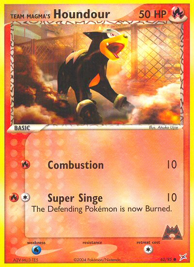 Team Magma v Aqua Team Magma's Houndour #62/95